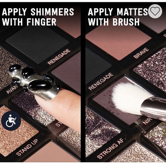 Huda Pretty Grunge Eyeshadow Palette shades every day & night glam-grunge hot af - Picture 6 of 14